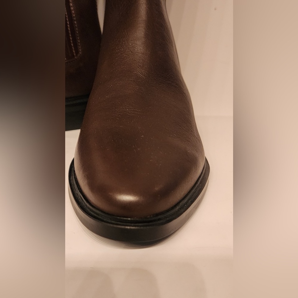 Calvin Klein Womens Finley Leather Closed Toe Knee High Brown Coffee Bean Size 5 - Picture 9 of 12